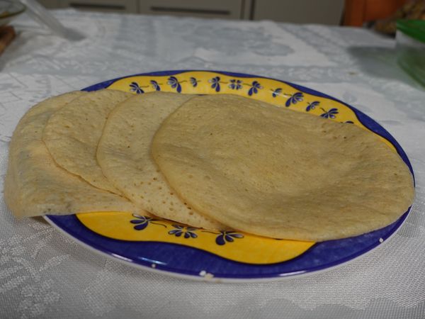 דושות מסודרות בצלחת